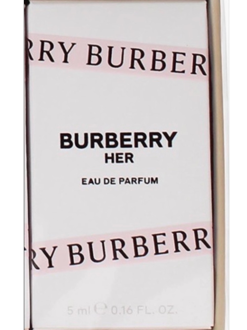 Burberry Her Eau de Parfum Pink and White Box NWOT